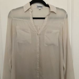 White Button Down Work Shirt